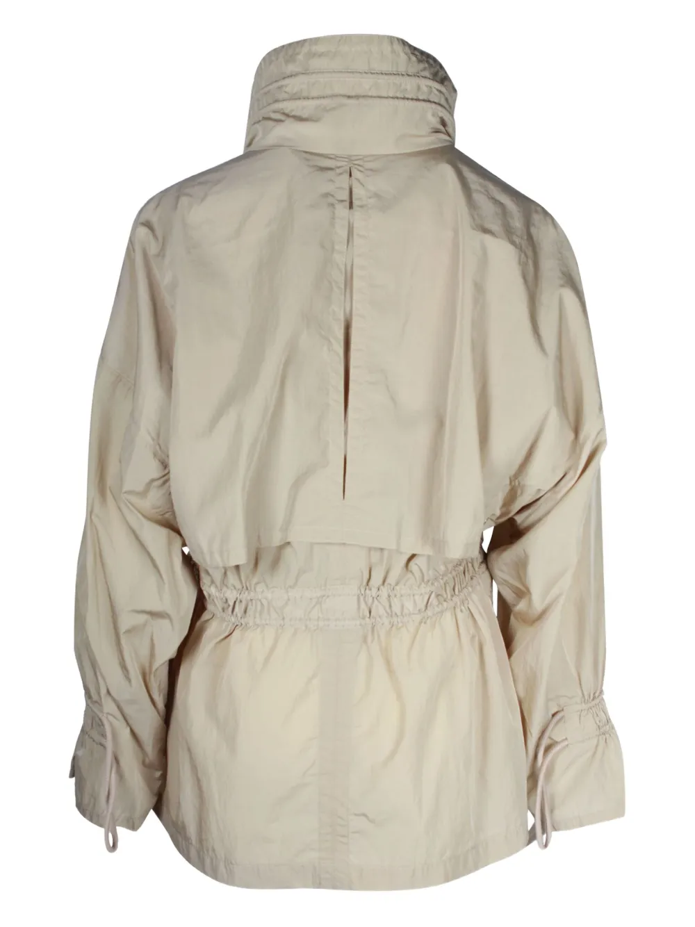 Pre-owned Moncler Vintage Deel Drawstring-waist Jacket In Neutral