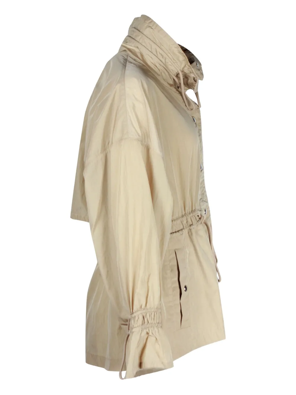 Pre-owned Moncler Vintage Deel Drawstring-waist Jacket In Neutral