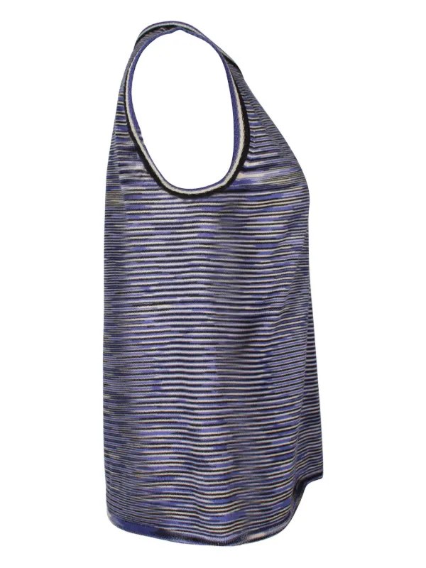 Missoni Pre-Owned ストライプ ノースリーブトップ | パープル 