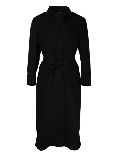 Miu Miu Pre-Owned 1990s belted acetate coat