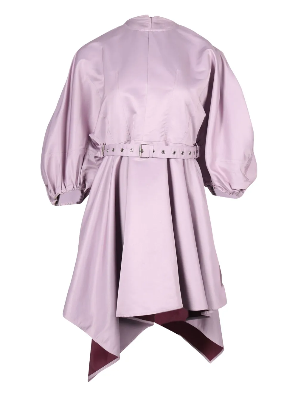 Marques'Almeida balloon-sleeve belted dress - Paars