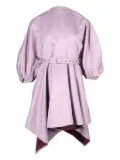 Marques'Almeida balloon-sleeve belted dress - Purple
