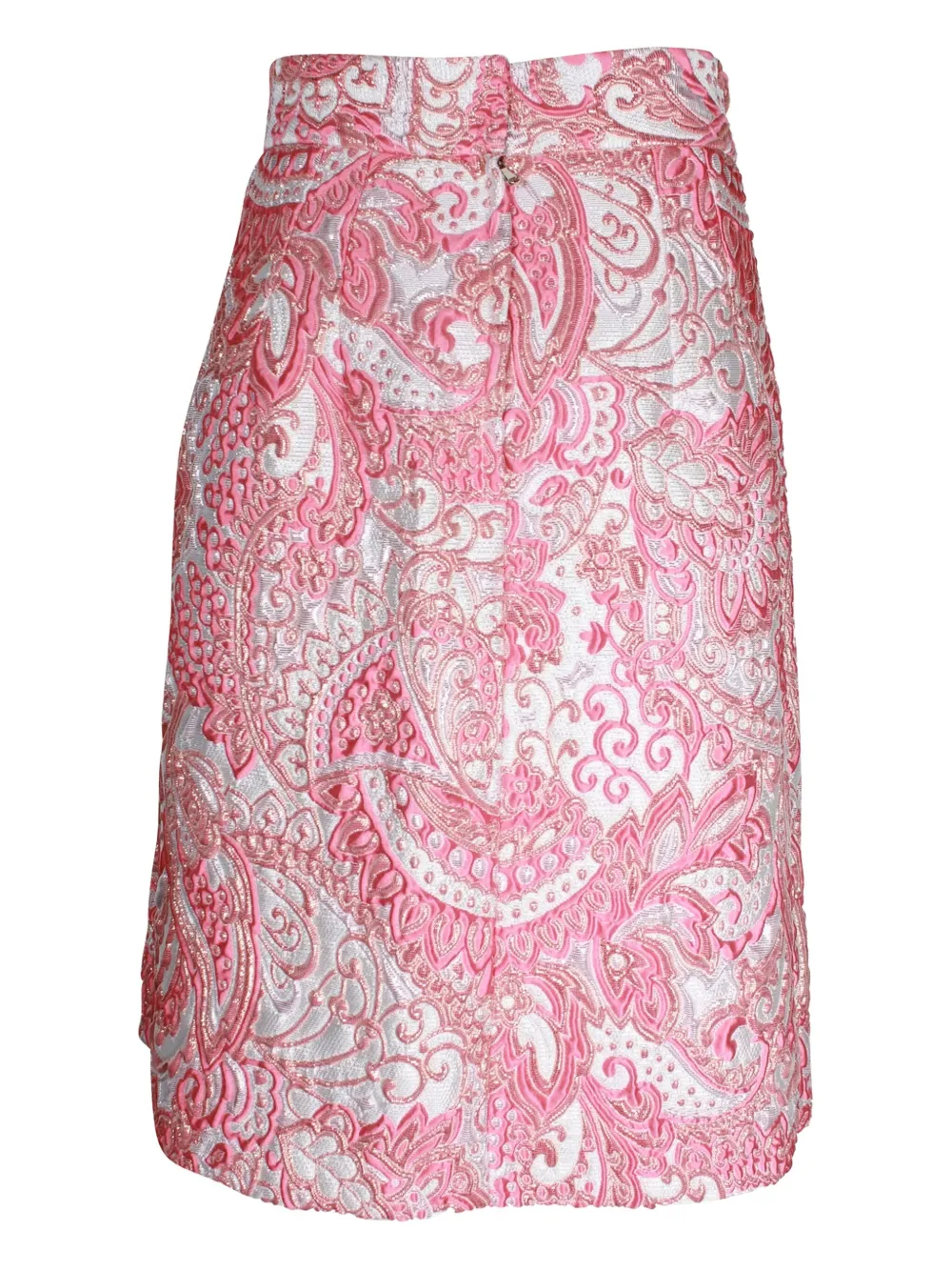 Dolce & Gabbana Pre-Owned Rok met metallic afwerking en jacquard - Roze
