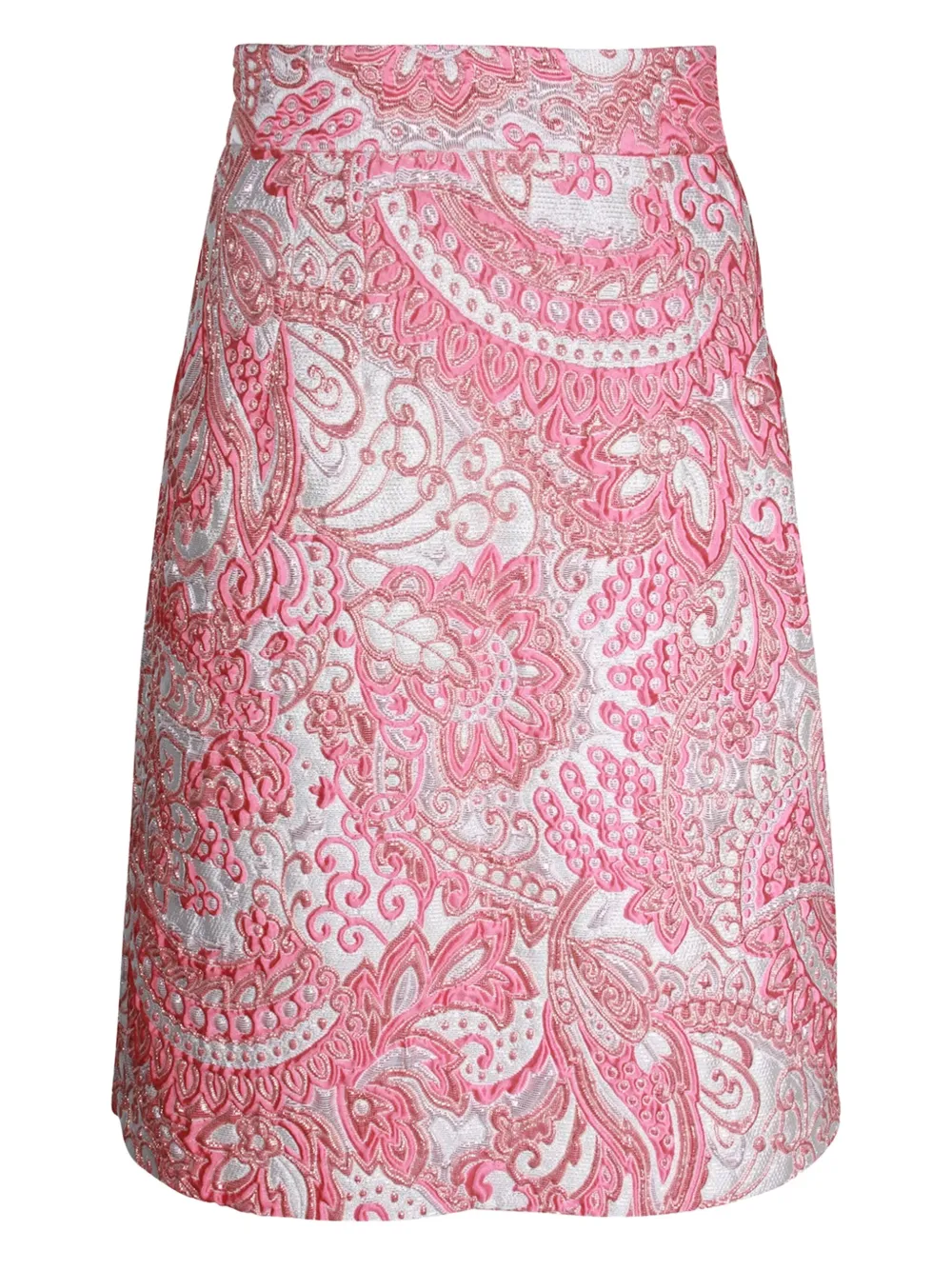 Dolce & Gabbana Pre-Owned metallic-finish jacquard skirt | Pink | Image 1