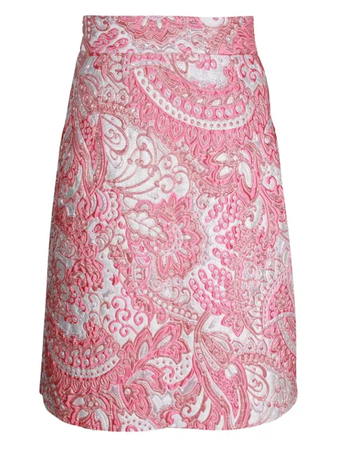 Dolce & Gabbana Pre-Owned metallic-finish jacquard skirt