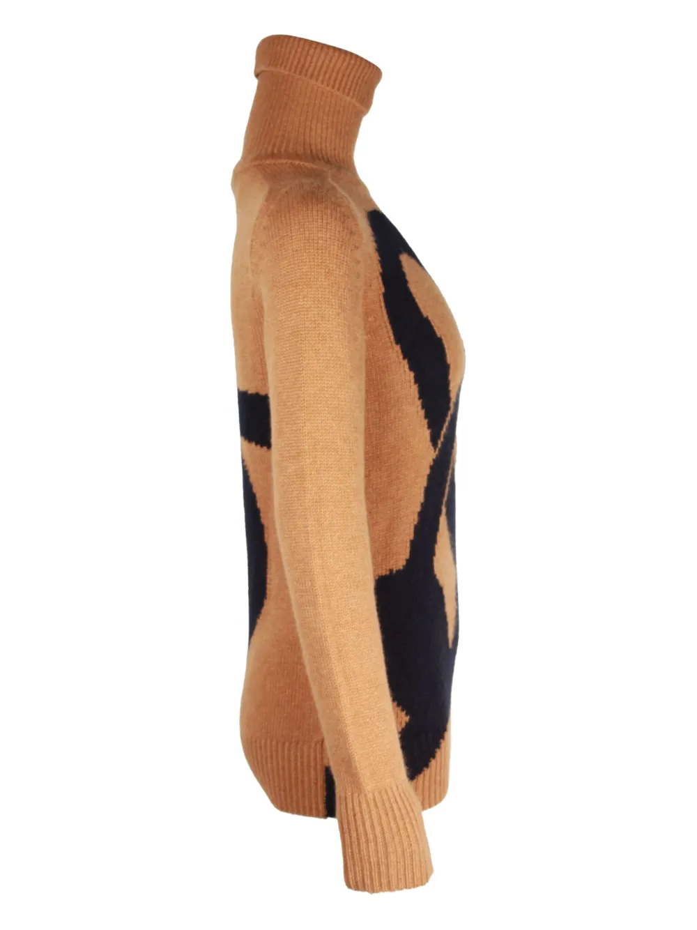 Pre-owned Victoria Beckham Chain-link Turtleneck Sweater In Neutral