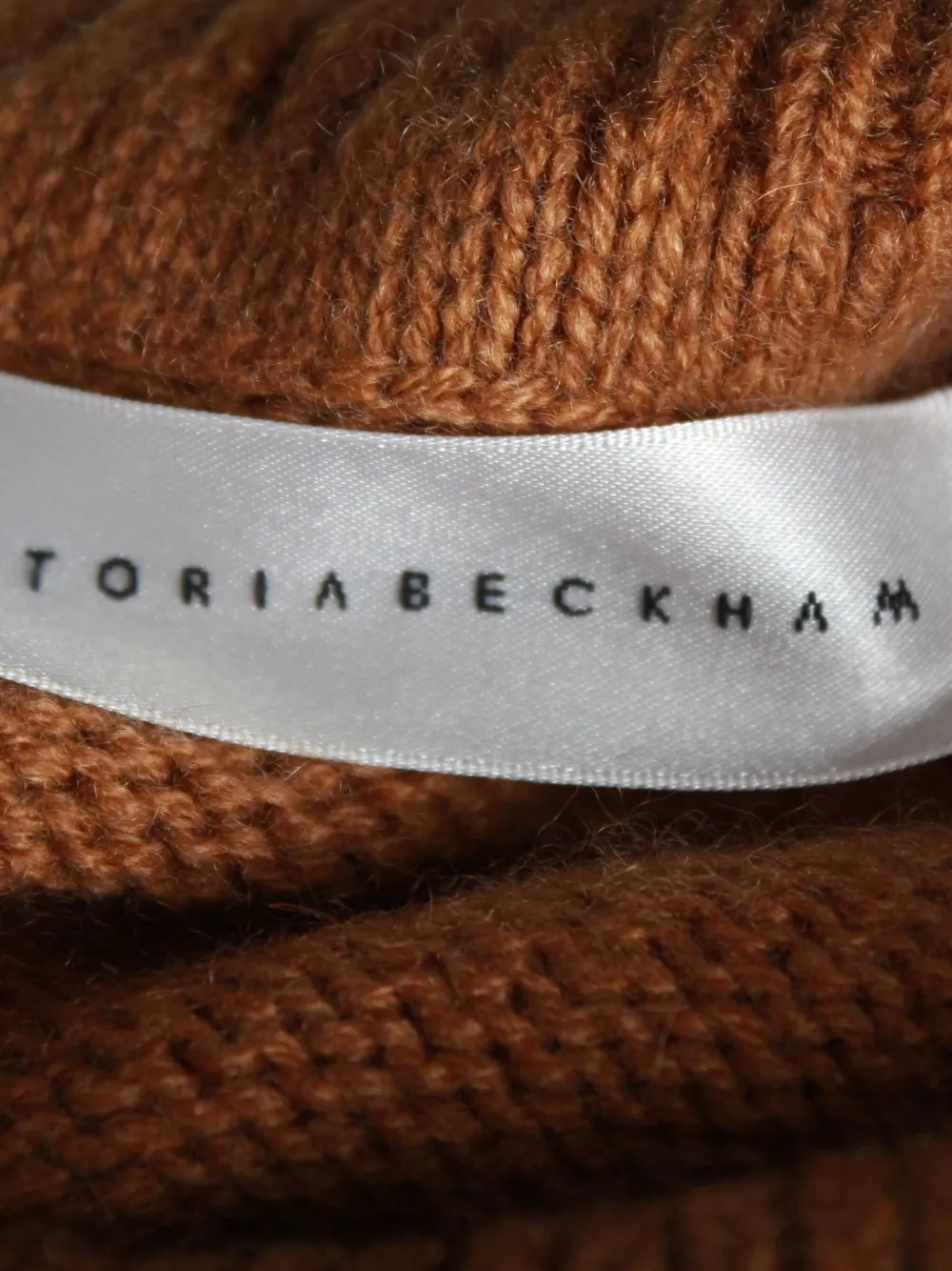Pre-owned Victoria Beckham Chain-link Turtleneck Sweater In Neutral