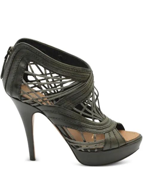 Alaïa Pre-Owned cut-out woven caged sandals