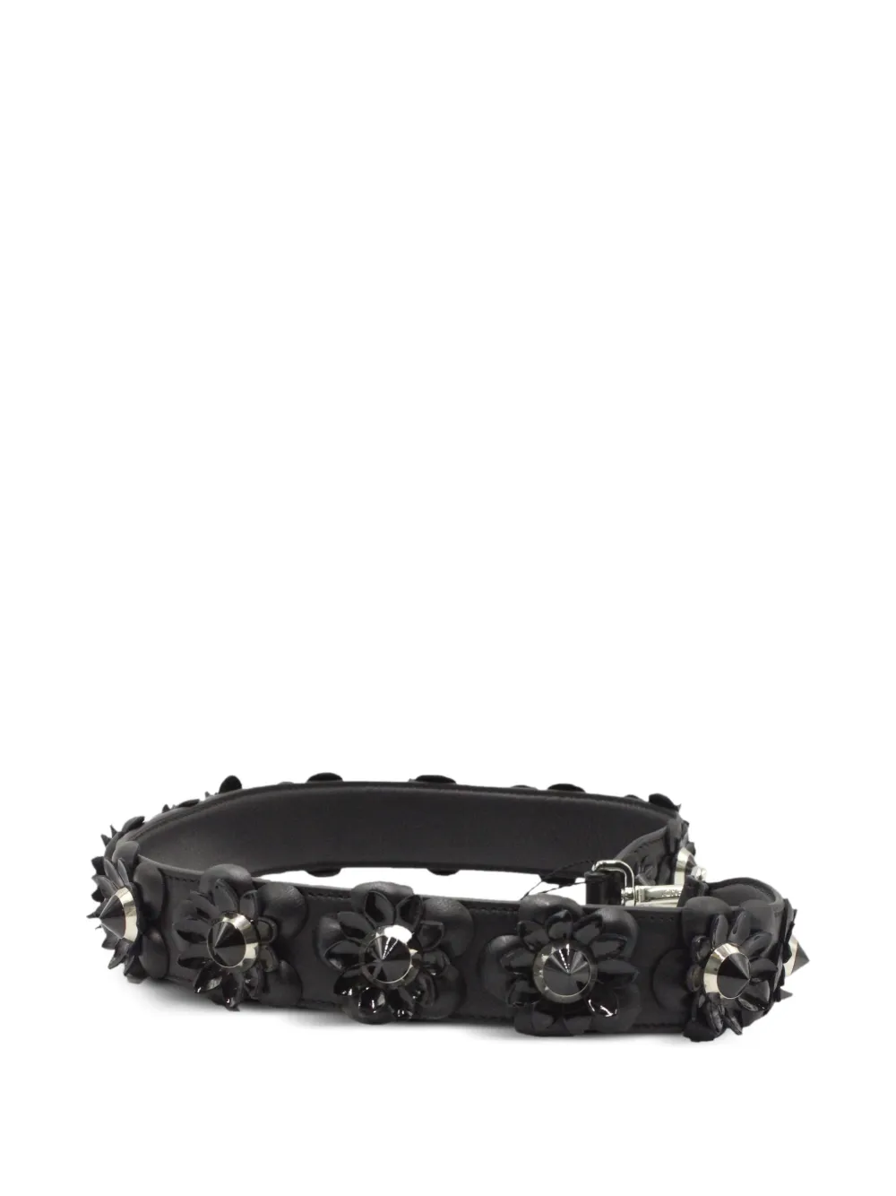 Fendi Pre-Owned Flowerland studded-embellishments bag strap | Black | Image 1