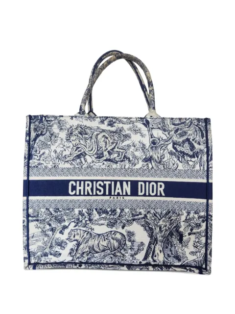Christian Dior Pre-Owned small Book toile de jouy tote bag