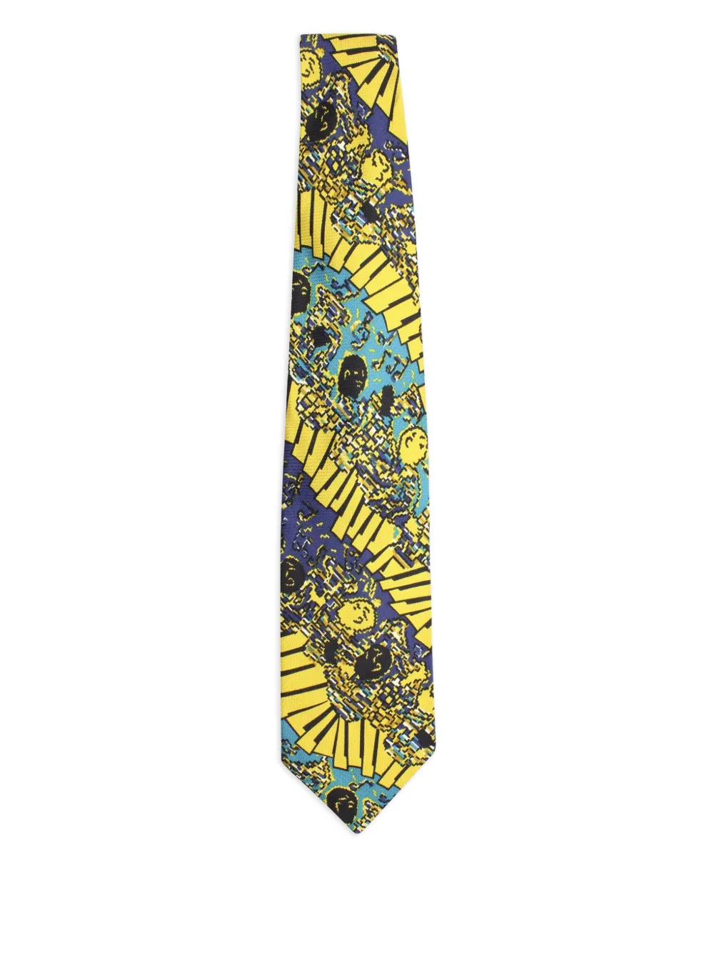 Missoni Pre-Owned graphic-print tie | Yellow | Image 1
