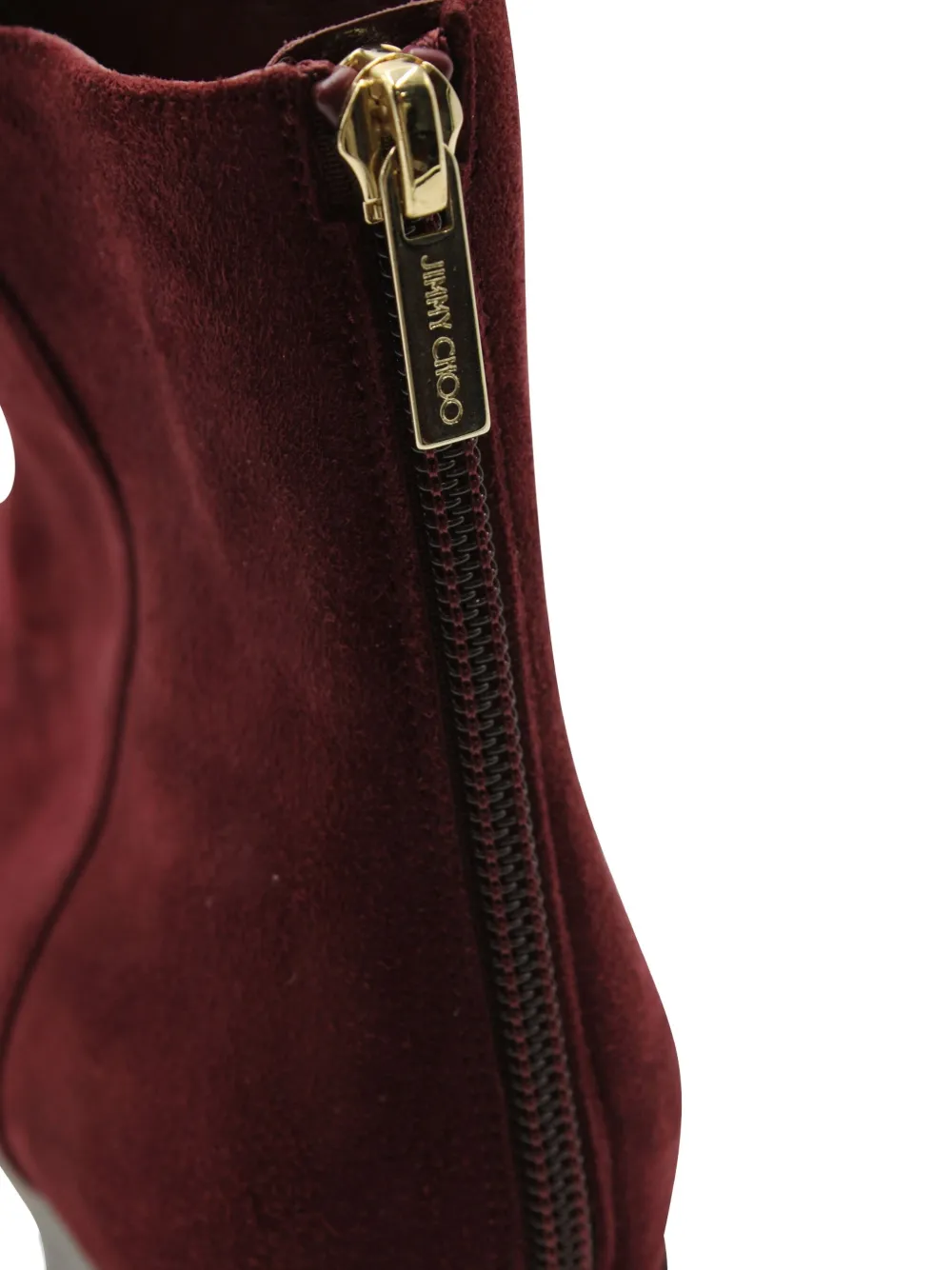 Pre-owned Jimmy Choo Suede Ankle Boots In Red