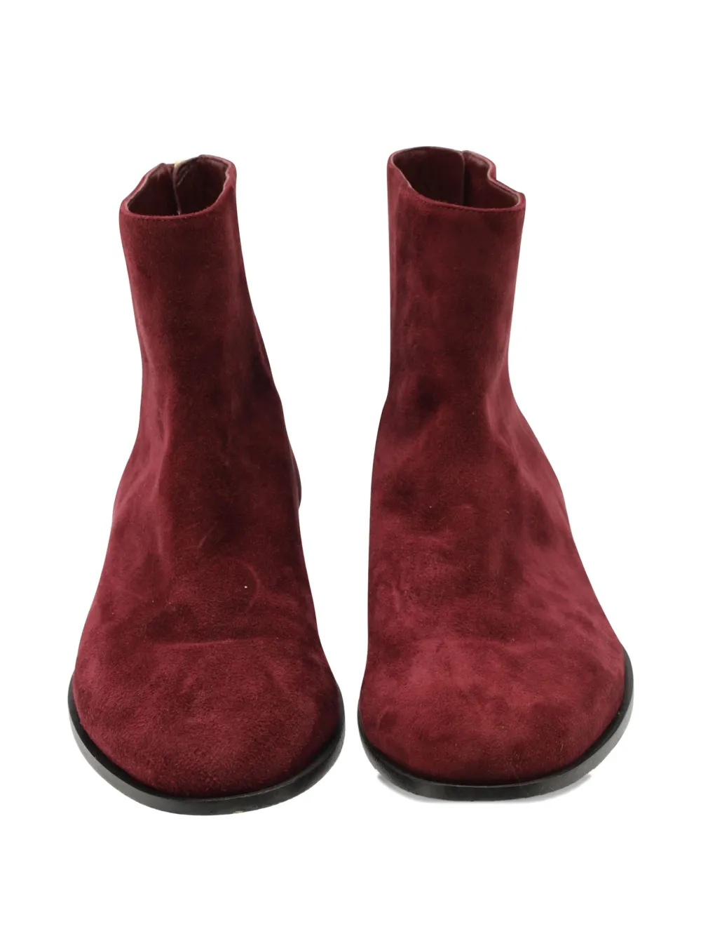 Jimmy Choo Pre-Owned Suède enkellaarzen - Rood