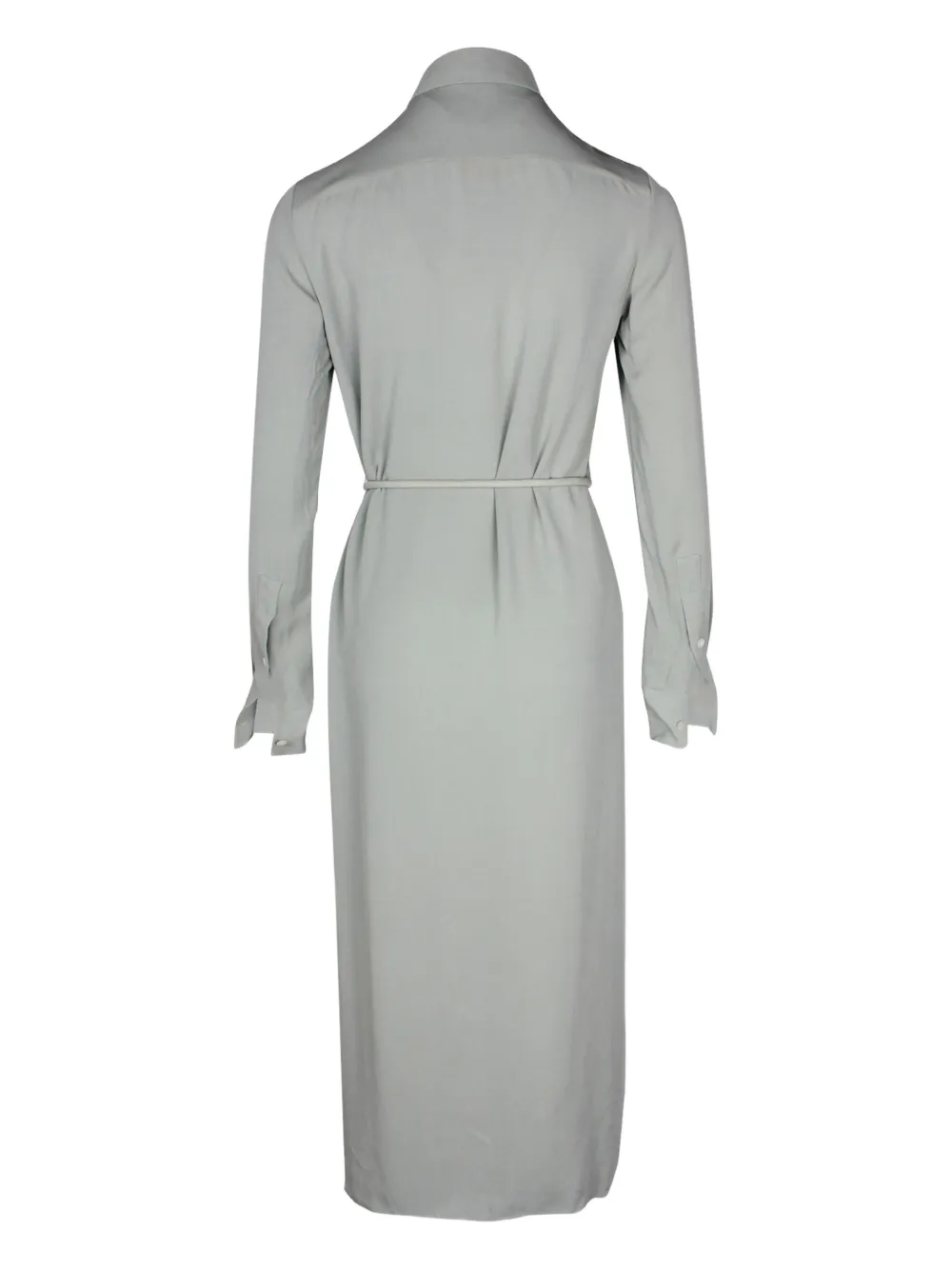 Theory belted midi shirt dress - Grijs