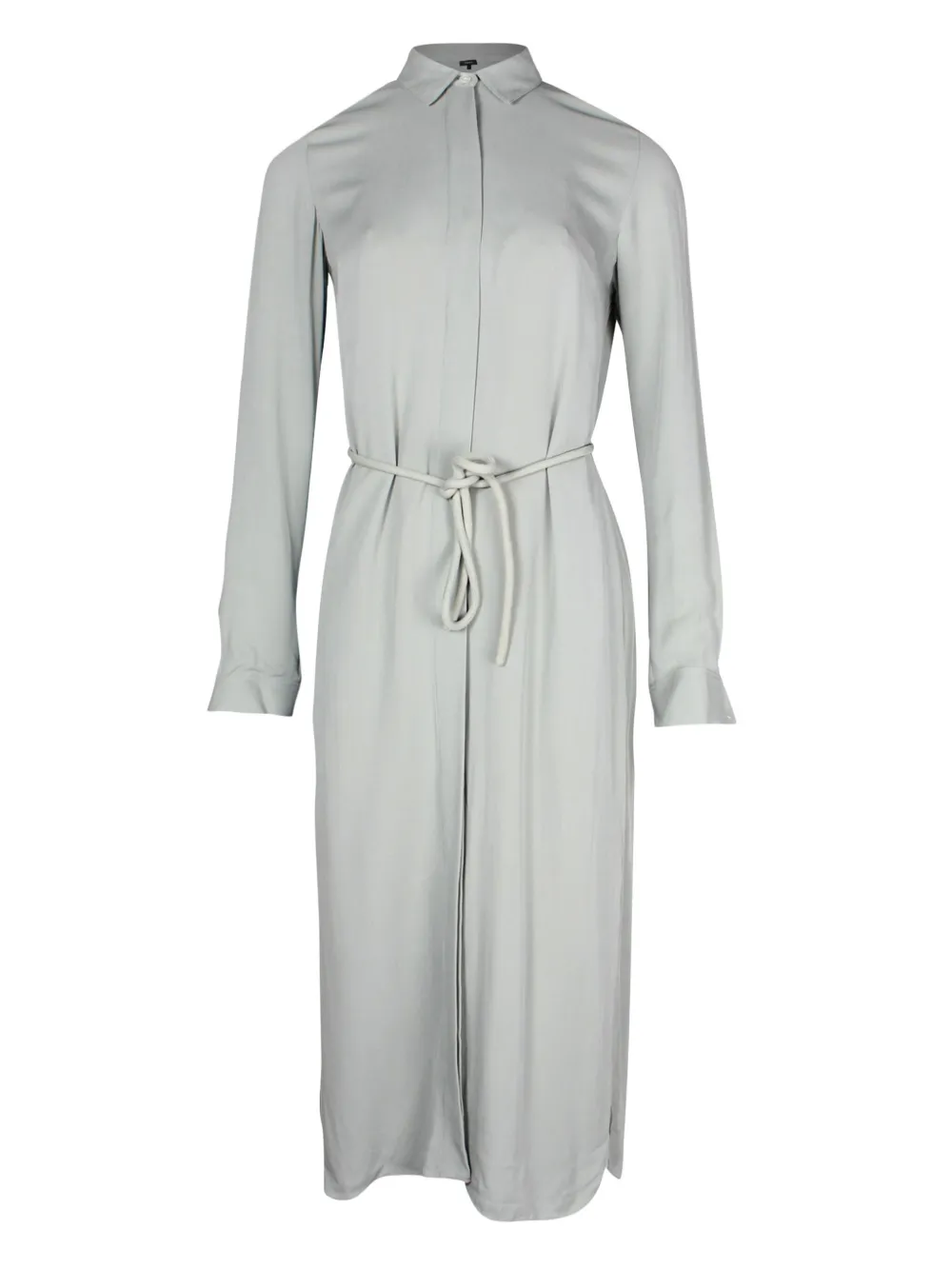 Theory belted midi shirt dress | Grey | Image 1