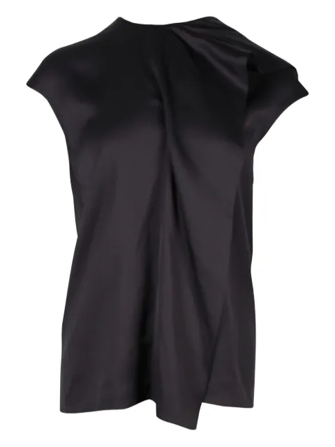 Hermès Pre-Owned draped-hem silk blouse