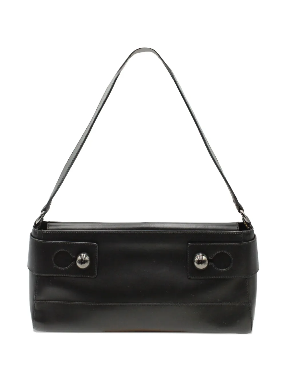 Furla metal-embellished leather shoulder bag | Black | Image 1