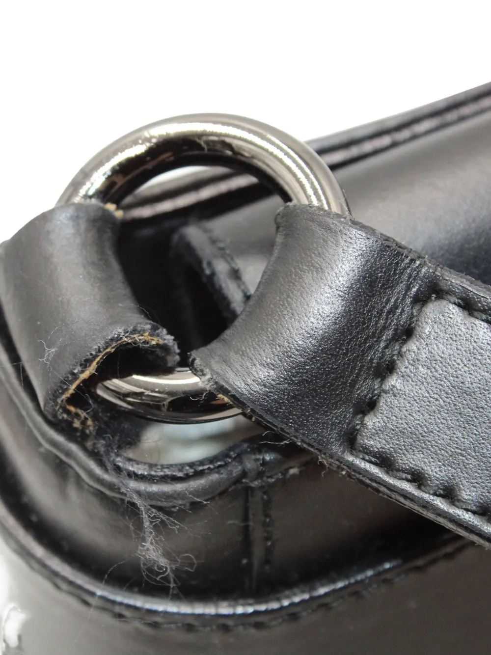 Pre-owned Furla Metal-embellished Leather Shoulder Bag In Black