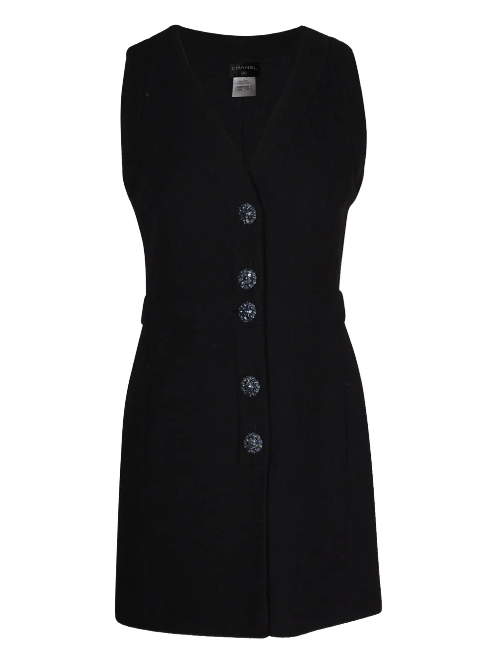 CHANEL Pre-Owned sleeveless mini dress | Black | Image 1