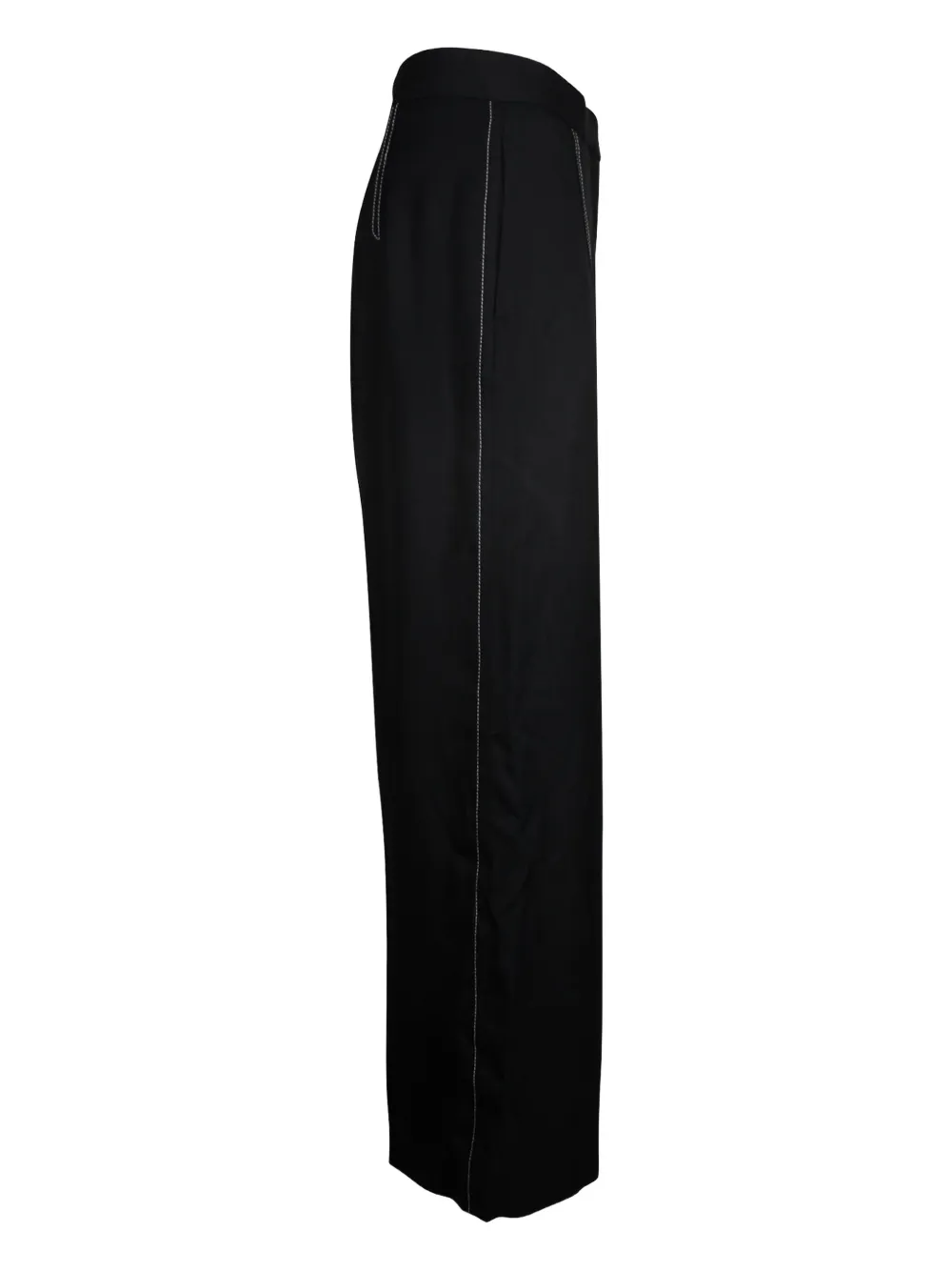 SANDRO side-stripe trousers - Zwart
