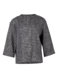 Rochas Vintage plaid-pattern T-shirt - Black
