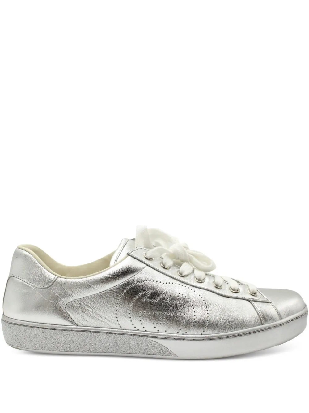 Gucci Pre-Owned エース レザースニーカー - グレー Gucci Pre-Owned エース レザースニーカー - グレー