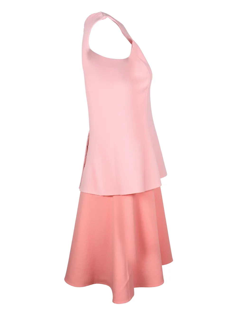 Oscar de la Renta Pre-Owned tiered sleeveless mini dress - Roze