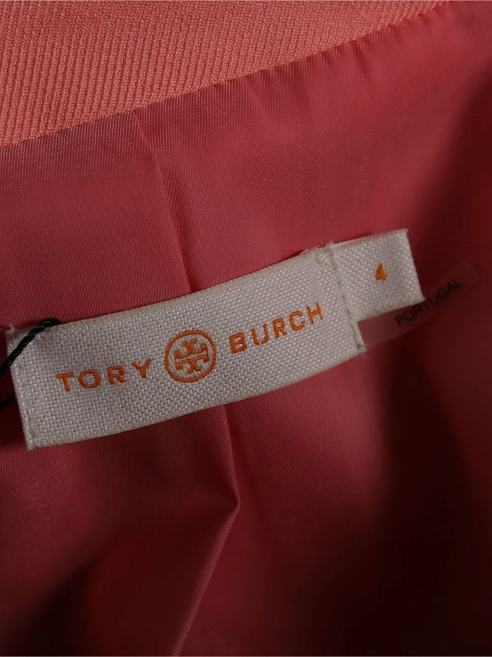 Pre-owned Tory Burch Structured-shoulder Buttoned Blazer In Pink