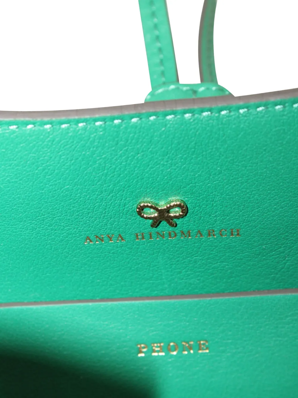 Pre-owned Anya Hindmarch Tasseled Bucket Bag In Green