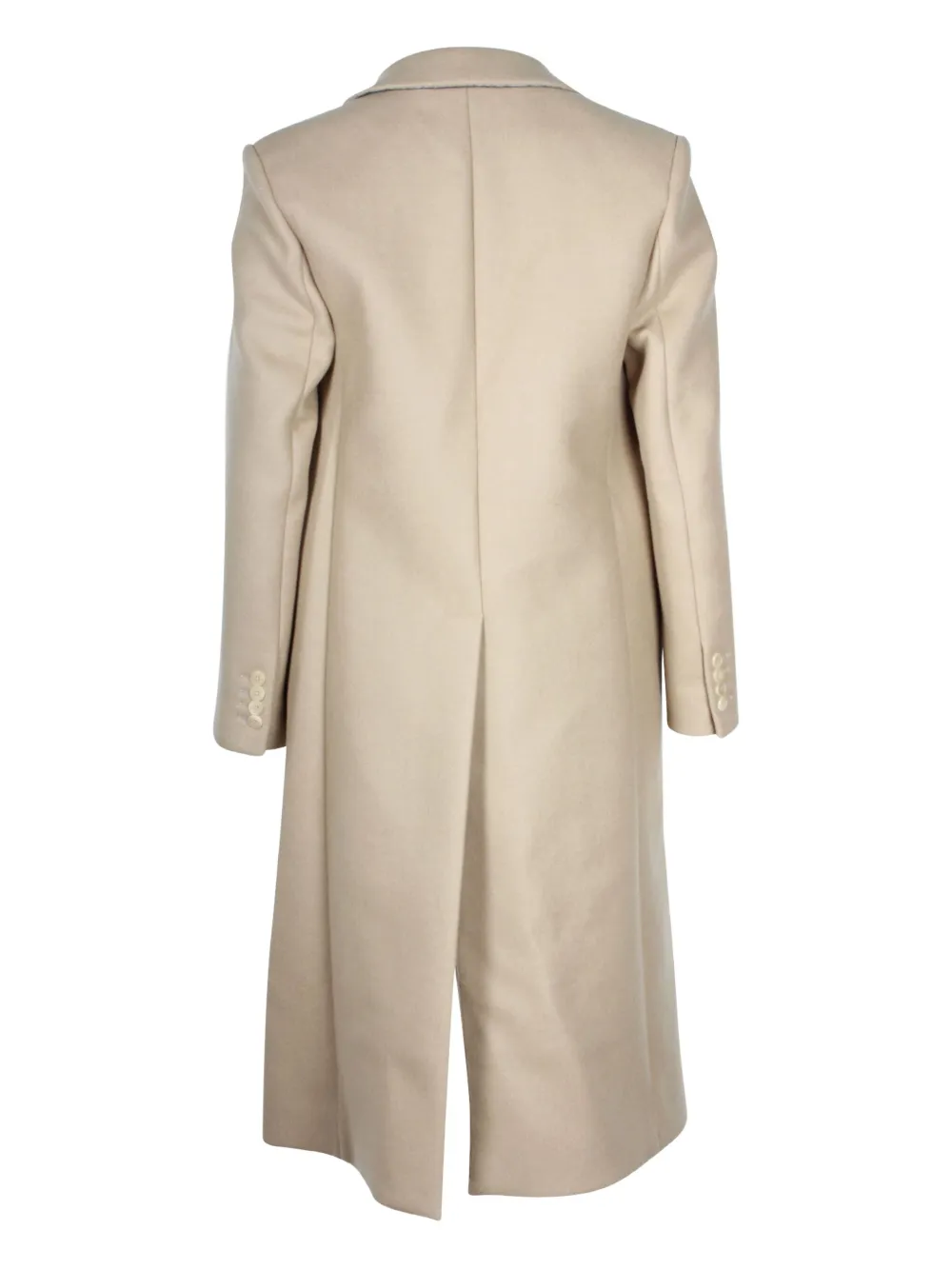 Theory notched-lapels wool coat - Beige