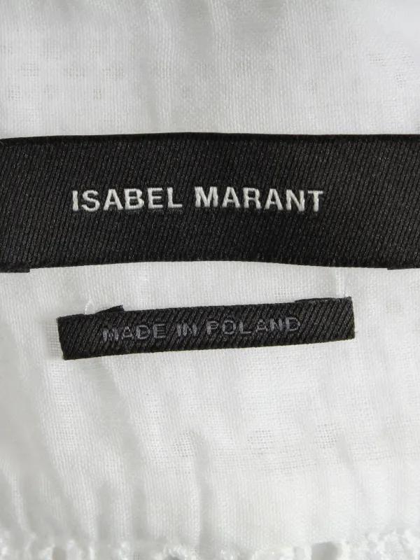 Isabel Marant Vintage アイレット ラッフル ブラウス | ホワイト