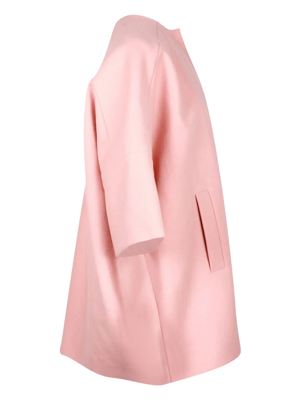 Pre-owned Msgm Short-sleeved Coat In Pink