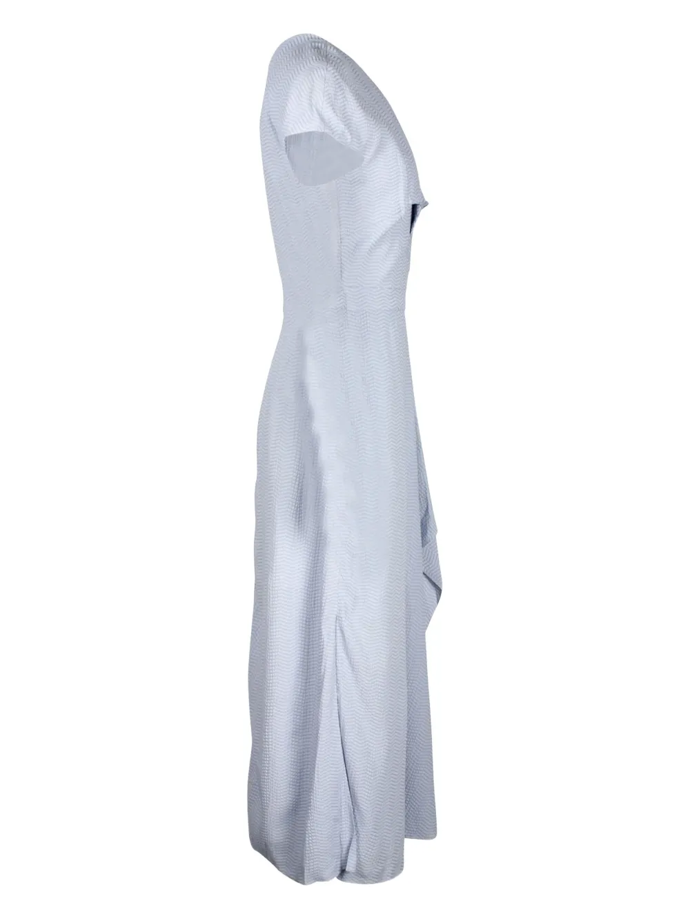 Pre-owned Rm By Roland Mouret Elliot Draped Dress In Blue