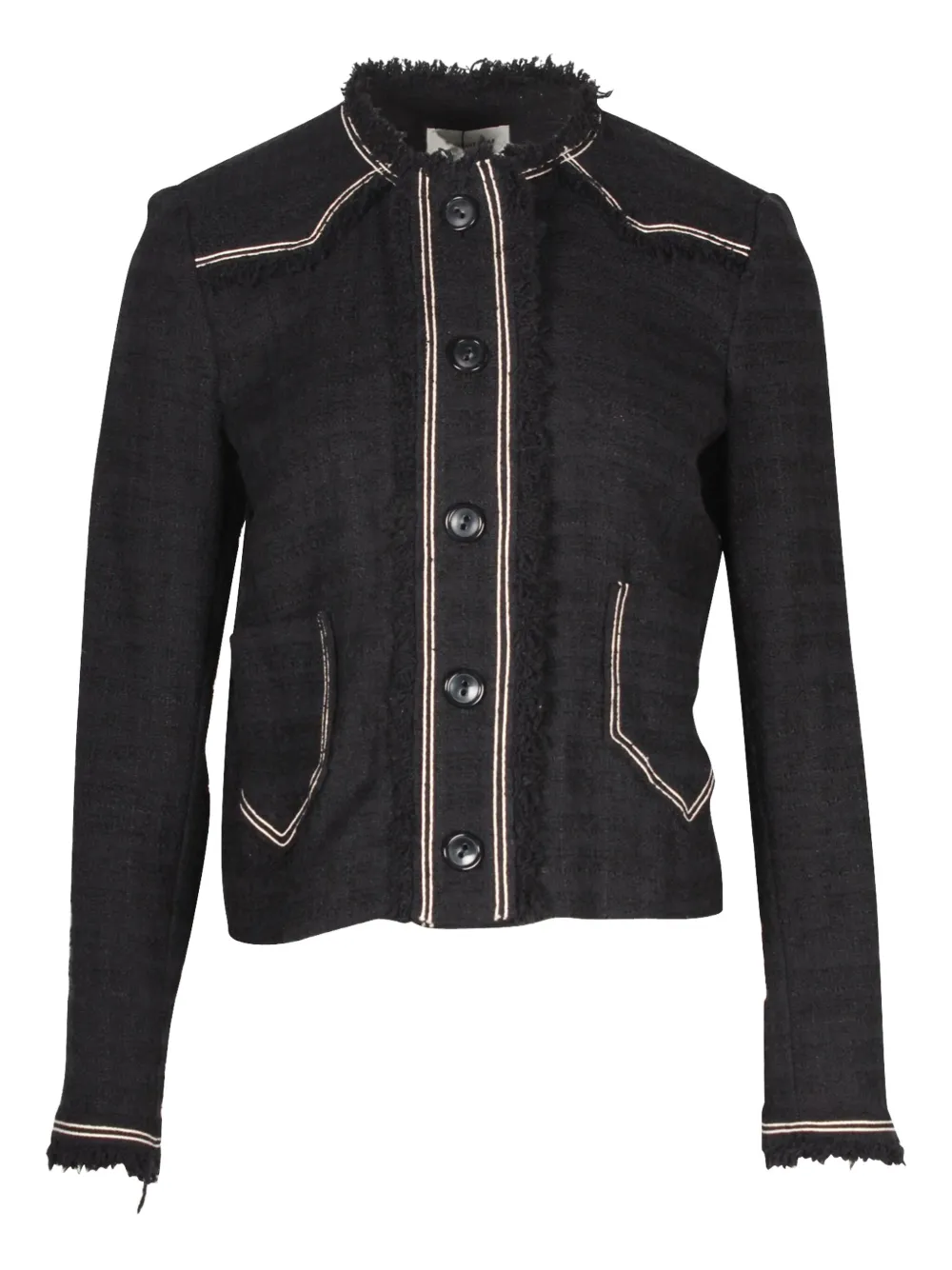 Isabel Marant Vintage Ferris fringed tweed jacket | Black | Image 1
