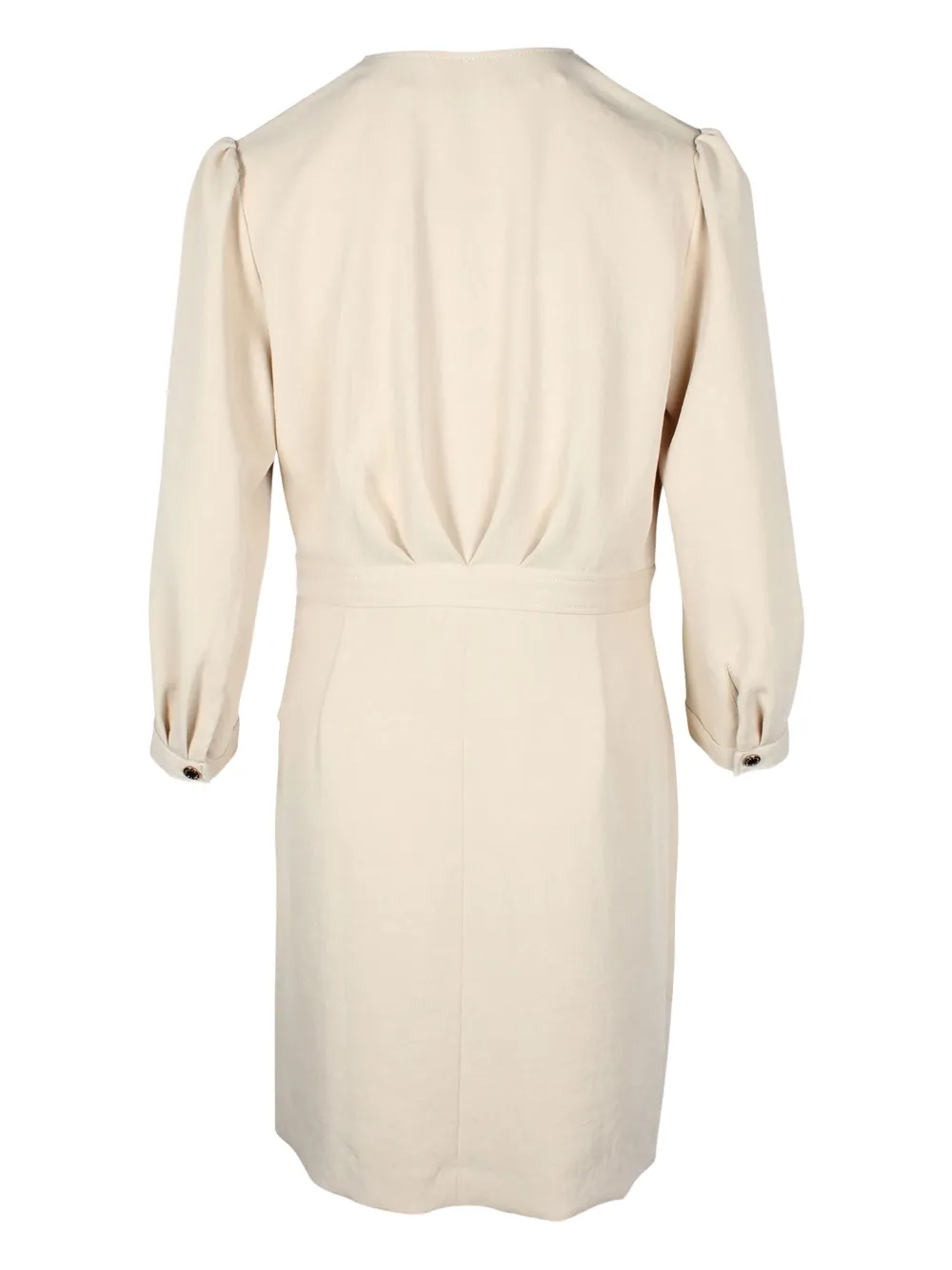 SANDRO Mini-jurk met ruches - Beige