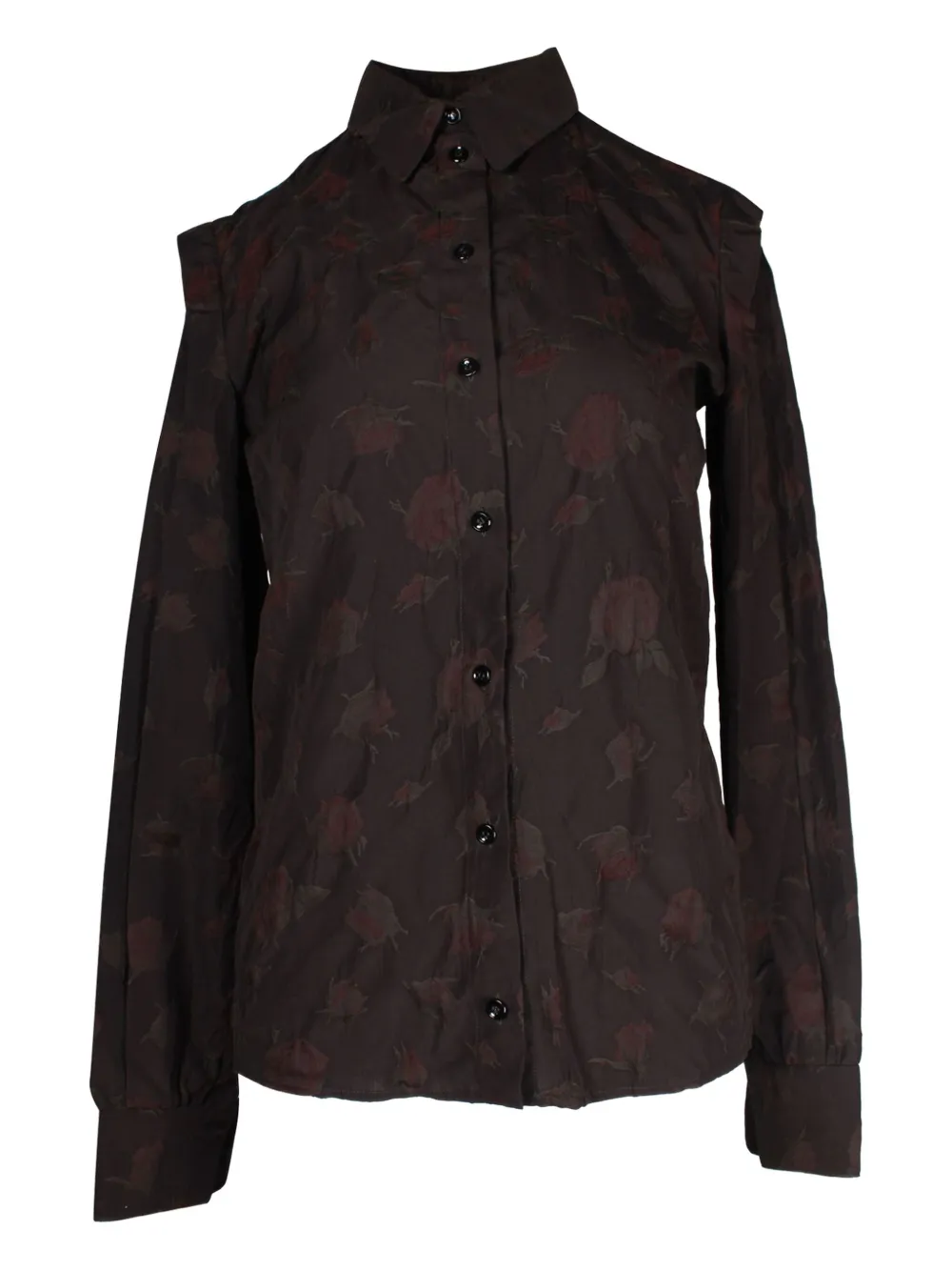 Saint Laurent Pre-Owned button-up shirt | Brown | Image 1