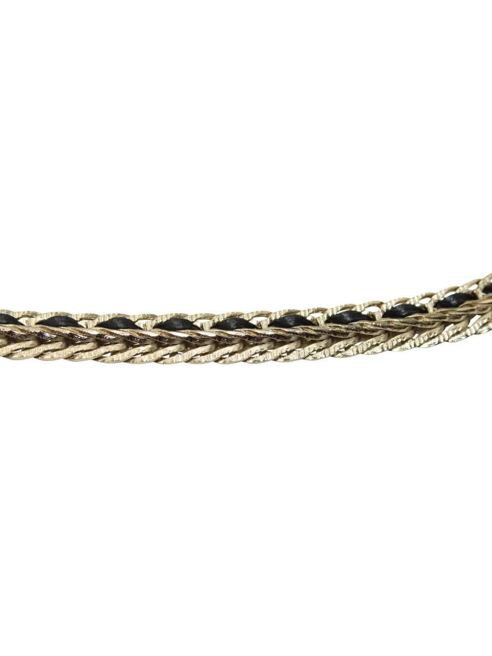 Pre-owned Chanel Interlocking Cc Belt In Gold
