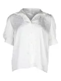 SANDRO puffed-sleeve blouse - White