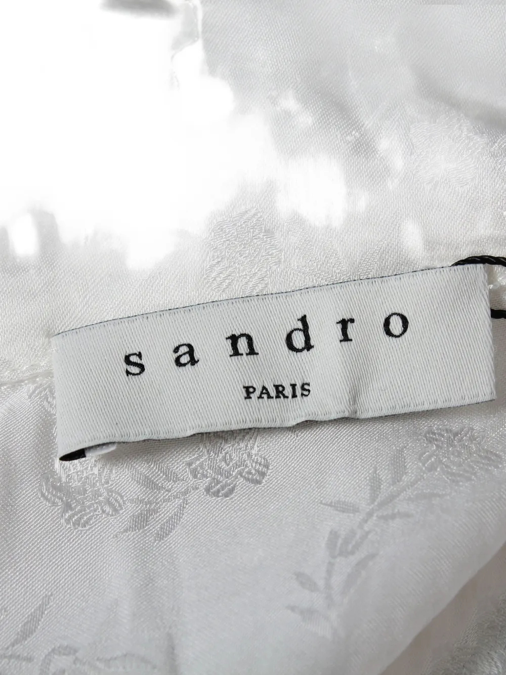 Pre-owned Sandro Puffed-sleeve Blouse In White