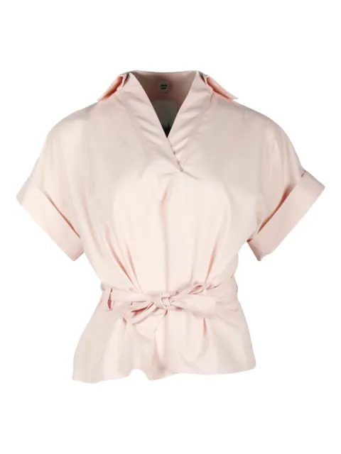 Hermès Pre-Owned V-neck belted blouse
