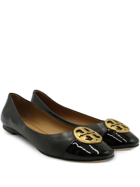 Tory Burch logo-detail ballet flats