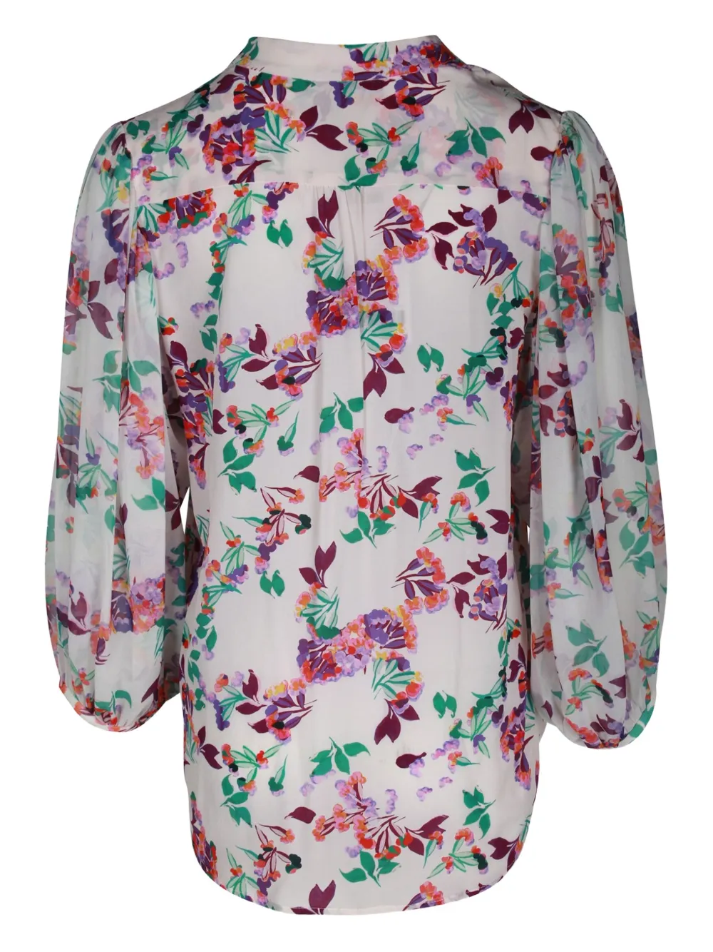 Saloni floral-print puff-sleeve blouse | Image 2