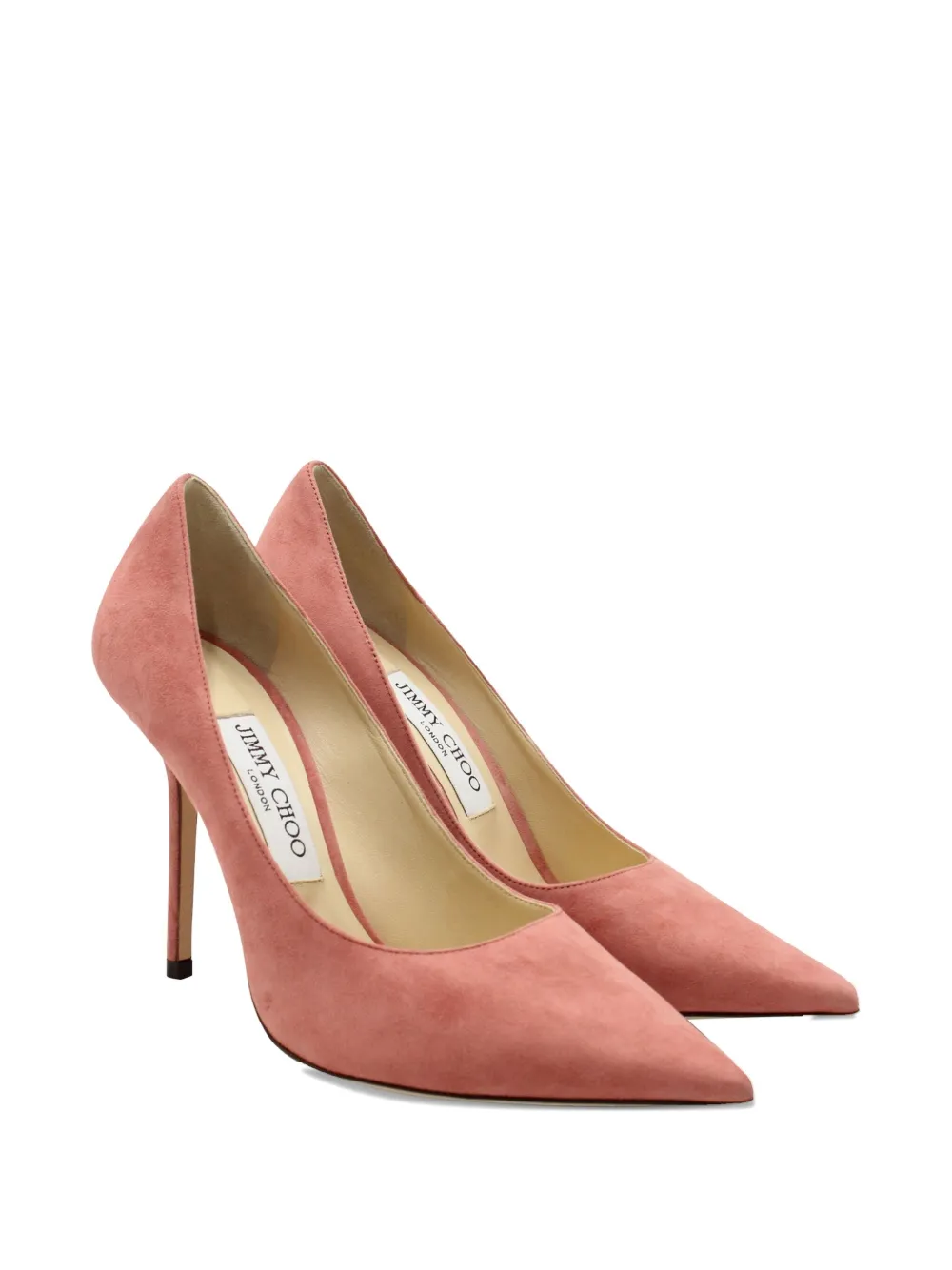Jimmy Choo Pre-Owned 110mm Love suède pumps - Roze