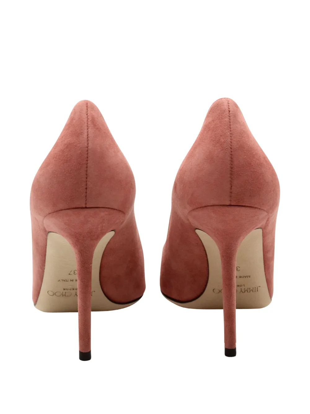 Pre-owned Jimmy Choo 110mm Love Pumps In Pink