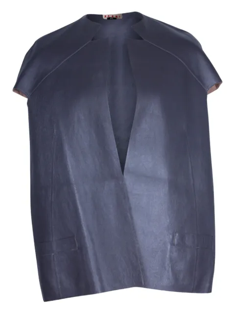 Marni Pre-Owned short-sleeve leather jacket