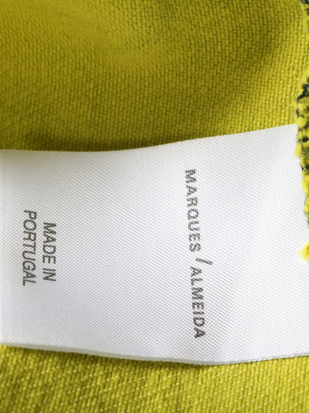 Pre-owned Marques' Almeida Belted Asymmetric Dress In Green