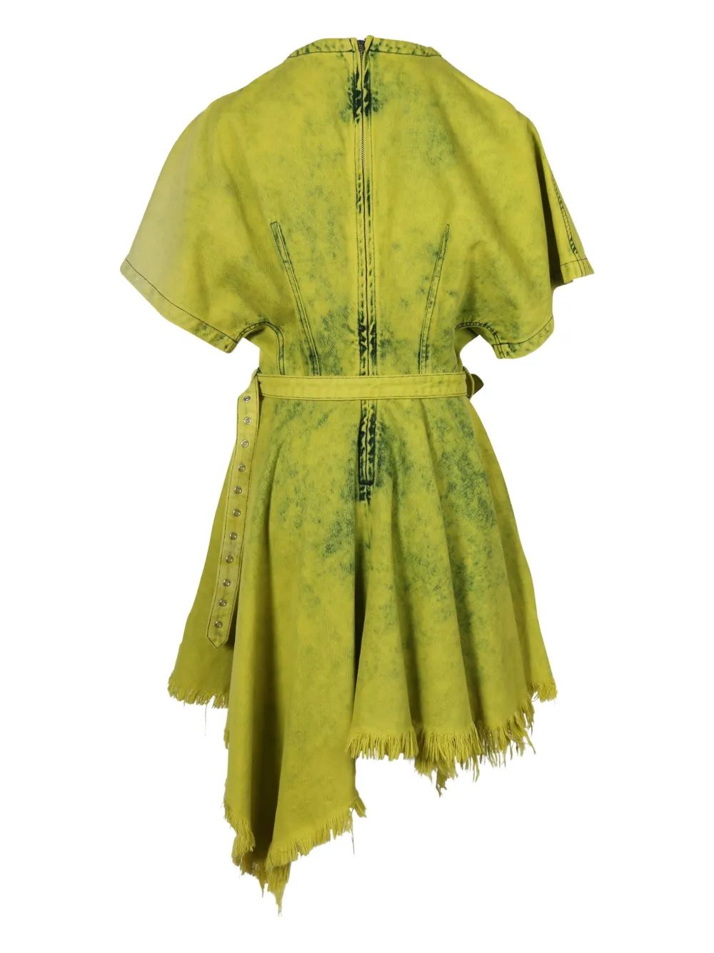 Marques'Almeida belted asymmetric dress - Groen