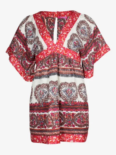 Anna Sui Vintage vestido corto estampado