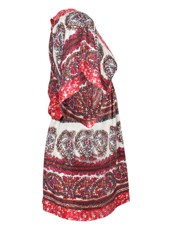 anna sui red dress Snakeskin Sequin & Lace Dress Anna Sui