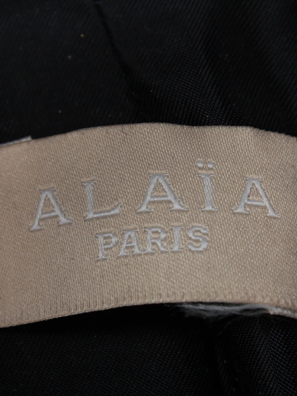 Pre-owned Alaïa Flared Printed Coat In Black